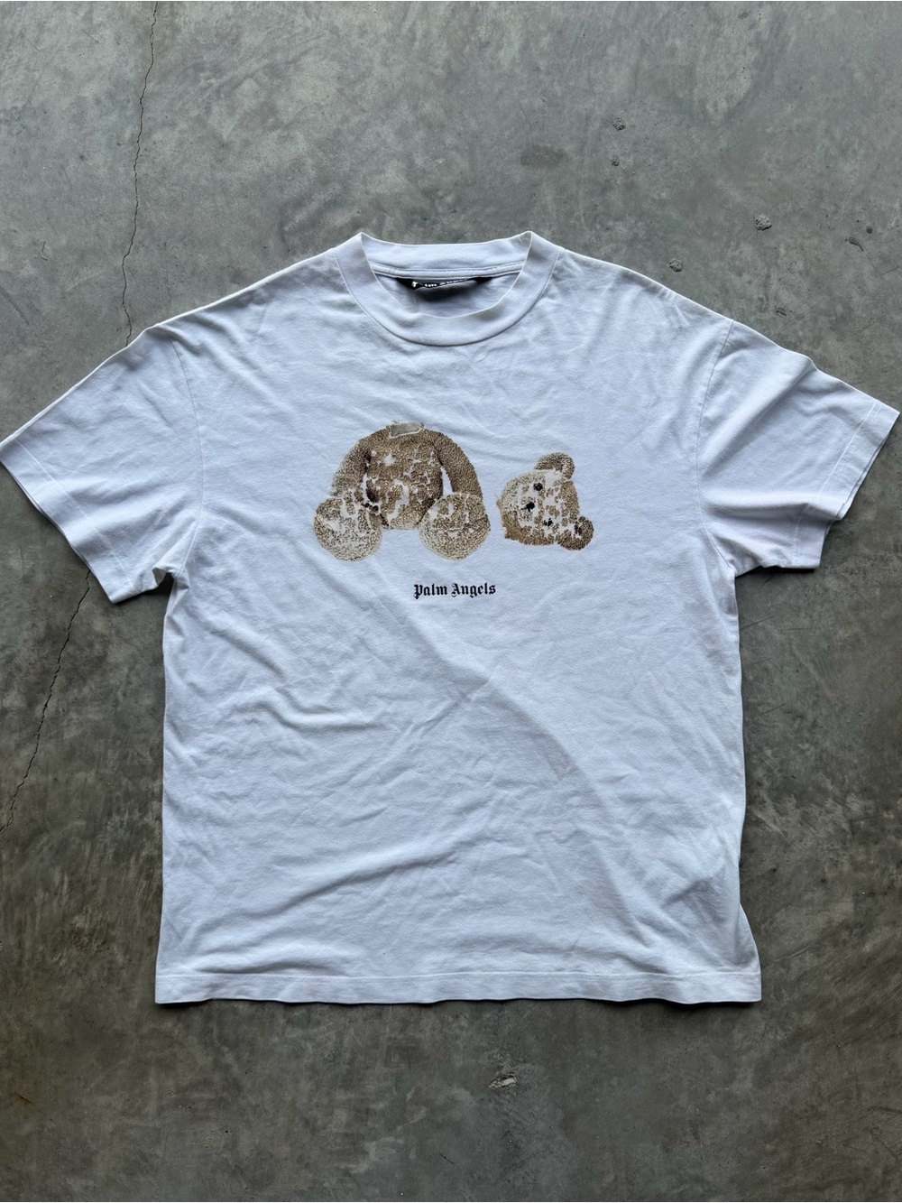 Palm Angels Kill The Bear Teddy White T-Shirt